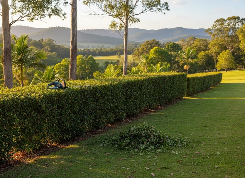 Hedge Trimming performed by Maleny Arborist in the Hinterland